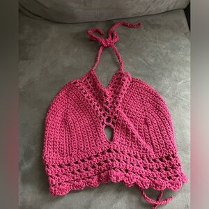 Hand crocheted top